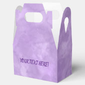 Elegante Lichte Paarse Douane Waterverf Bedankdoosjes (Geopend)