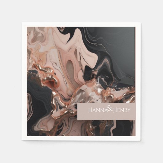 Elegante lichte taupe Marmeren textuur uitnodiging Servet (Voorkant)