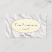 Elegante lichtgele grijze marmeren textuur print visitekaartje (Voorkant)