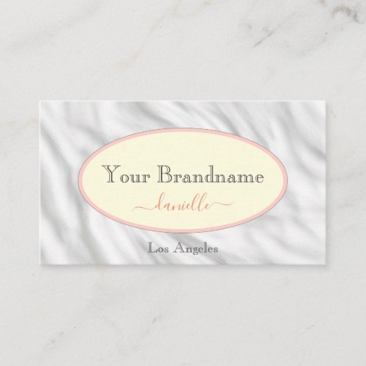 Elegante lichtgele grijze marmeren textuur print visitekaartje (Voorkant)