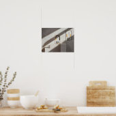 Elegante lichtgrijze achtergrond poster (Keuken)