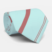 Elegante lichtgroene diagonale strepen stropdas (Opgerold)