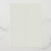 Elegante lichtgroene formele uitnodiging (Achterkant)