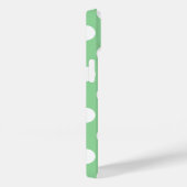 Elegante lichtgroene witte stippen met een patroon Case-Mate iPhone case (Achterkant / Rechts)