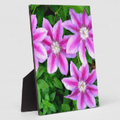 Elegante lichtroze paarse bloemen Boho Botanical Fotoplaat (Zijkant)