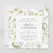 Elegante liefdadigheid Lunch Bloemen Wildflowers Kaart (Voorkant)
