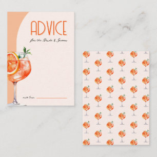 Elegante Liefde bij Eerste Spritz Vrijgezellenfees Advieskaart