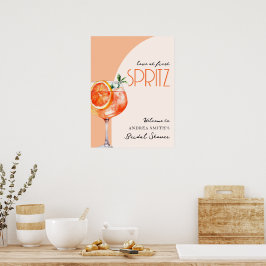 Elegante liefde bij First Spritz Vrijgezellenfeest Poster