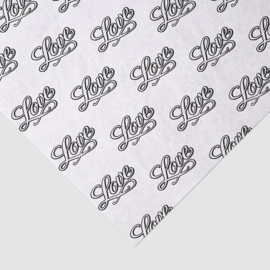 Elegante liefde decoupage tissuepapier (Detail)