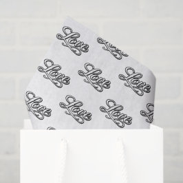 Elegante liefde decoupage tissuepapier