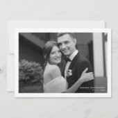 Elegante liefde en Bedankt bruiloft (Achterkant)