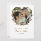 Elegante liefde en bedankt bruiloft handgeschreven (Voorkant)