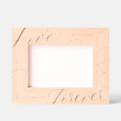 Elegante liefde gekoesterd voor altijd gedenkteken gegraveerde lijstjes (Voorkant)