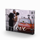 Elegante "Liefde" gepersonaliseerde bruiloft fotob Fotoblokken (Rechts)