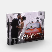 Elegante "Liefde" gepersonaliseerde bruiloft fotob Fotoblokken (Links)