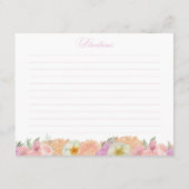 Elegante liefde in Bloom Vrijgezellenfeest Recept  Informatiekaartje (Achterkant)