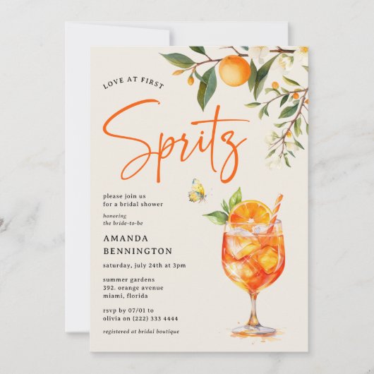 Elegante liefde in het Vrijgezellenfeest van First Kaart (Voorkant)