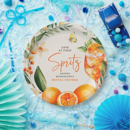 Elegante liefde in het Vrijgezellenfeest van First Papieren Bordje (Feest)