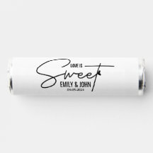 Elegante liefde is zoete kalligrafie hart