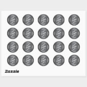 Elegante Liefde Krijtbord Envelop Seal Sticker (Vel)