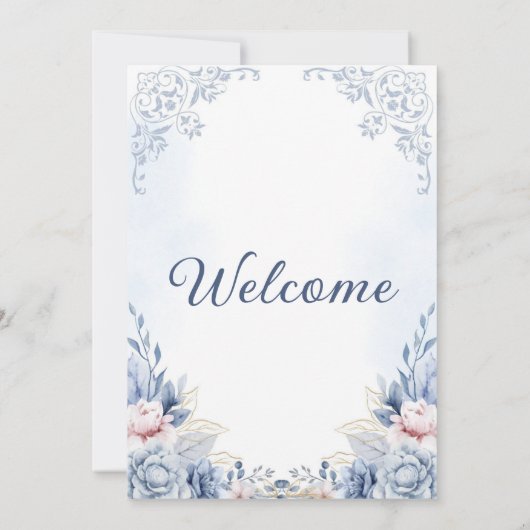 Elegante liefde: onze bruiloft kaart (Achterkant)