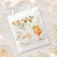 Elegante liefde op het eerste spritz-bruidspartijt