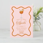 Elegante liefde op het eerste Spritz Vrijgezellenf Kaart (Staand voorkant)