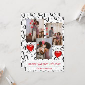 Elegante liefde romantische Valentijnsdag paar fot Kaart (Voorkant / Achterkant in situ)