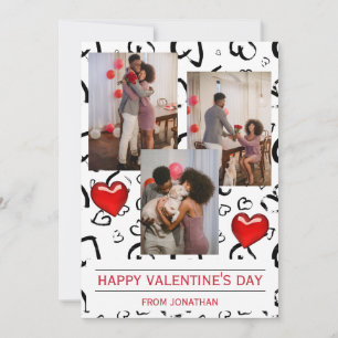 Elegante liefde romantische Valentijnsdag paar fot Kaart