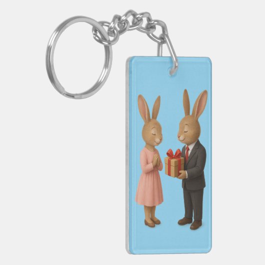 🔑 Elegante liefde Sleutelhanger – de perfecte all (Voorkant Links)