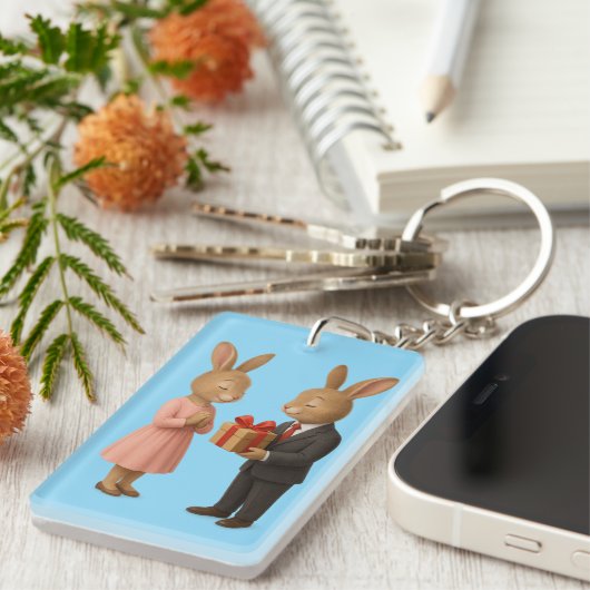 🔑 Elegante liefde Sleutelhanger – de perfecte all (Voorkant Rechts)