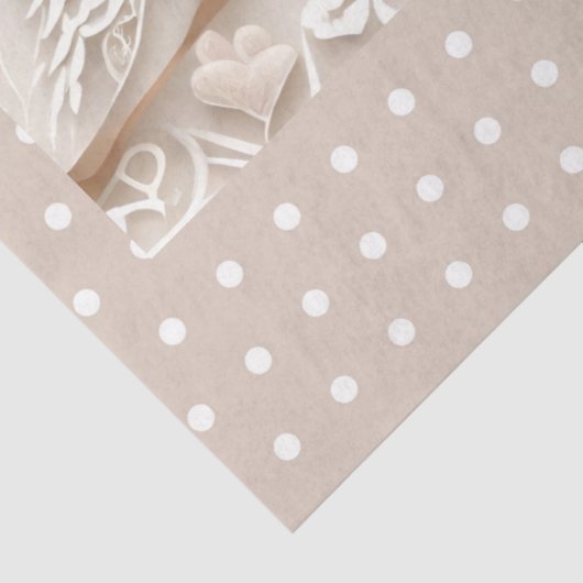 Elegante liefde vogels bruiloft weefsel papier (Detail)