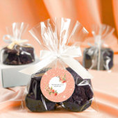 Elegante liefde zo zoet als een perzik Bruids douc Ronde Sticker