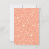 Elegante Liefde Zo Zoet Als Een Perzik Bruidsfeest Bedankkaart (Achterkant)