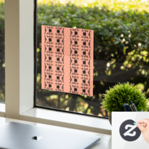 Elegante liefdesbrieven: een Roos-transformatie Raamsticker