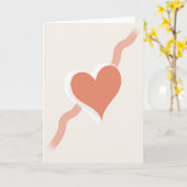 Elegante Liefdeshartkaart Kaart (Gele Bloem)
