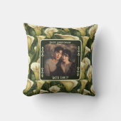 Elegante Liefdesvogel 25e Jubileum Kussen  (Voorkant)
