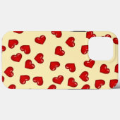 elegante liefhebbers Rode hartritme op het klasbei Case-Mate iPhone Case (Achterkant (horizontaal))