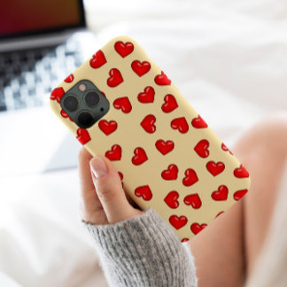 elegante liefhebbers Rode hartritme op het klasbei Case-Mate iPhone Case