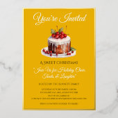 Elegante liefste Noel kerstfeest uitnodiging (Voorkant)