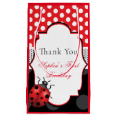 Elegante lieveheersbeestje gepersonaliseerd dank u klein cadeauzakje (Voorkant)