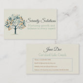 Elegante life coach visitekaartje (Voorkant / Achterkant)