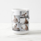 Elegante lijn Art Floral 8 Foto Moederdag Mok (Center)