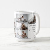 Elegante lijn Art Floral 8 Foto Moederdag Mok (Voorkant rechts)