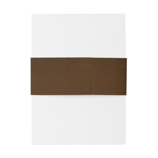 Elegante lijn Bloemen Linnen Espresso Bruin Uitnodigingen Wikkel (Achterkant Voorbeeld)