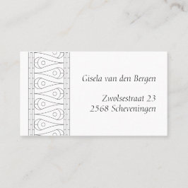 Elegante  lijnkunst visitekaartje