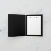 elegante lijntekening Bride Groom Bedankkaart (Binnen)