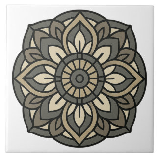 Elegante Lijnwerk Decoratie Kenmerk Tegeltje