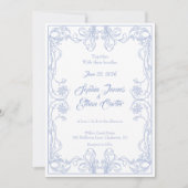 Elegante  Lijst bruiloft uitnodiging (Voorkant)