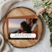 Elegante lijst foto overlay save the date